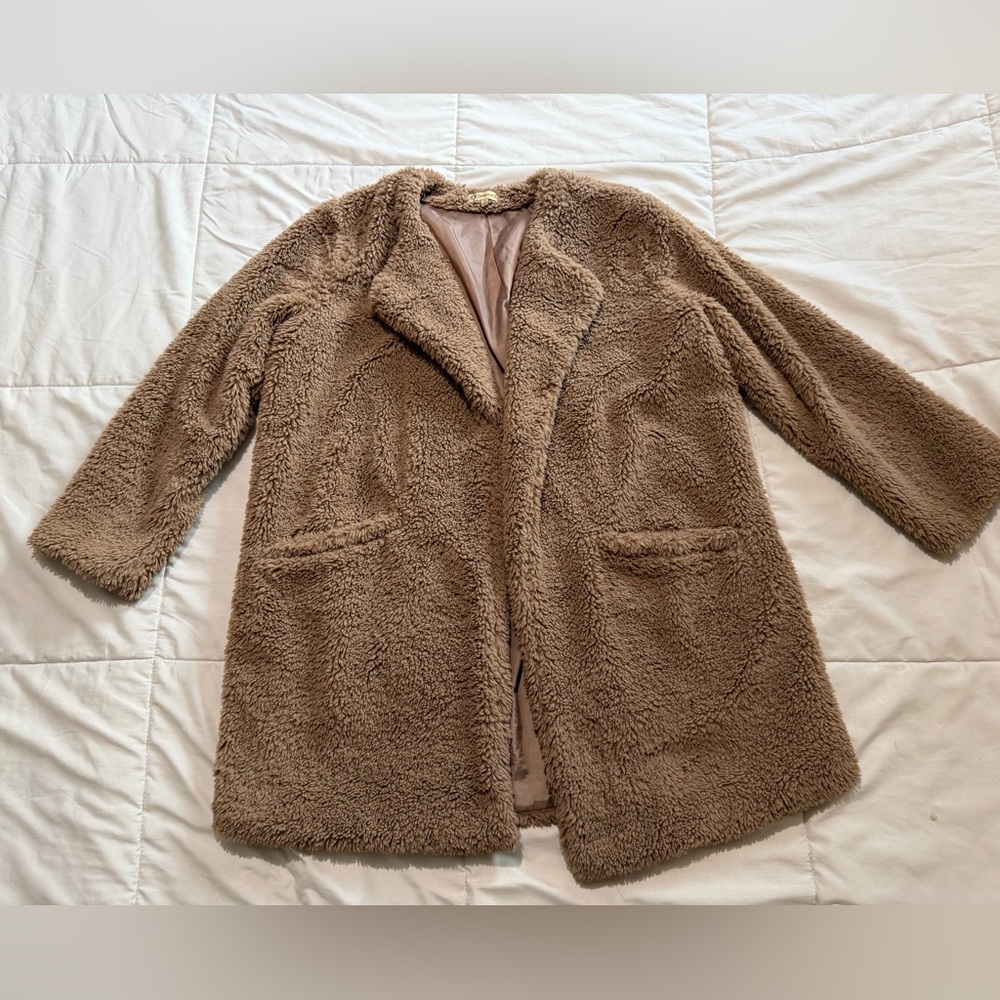 Democracy Brown Teddy Jacket